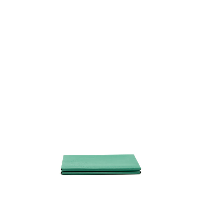 Hermes Calvi Pochette MM Evercolor Vert Vertigo/ Vert Titien SHW Stamp C
