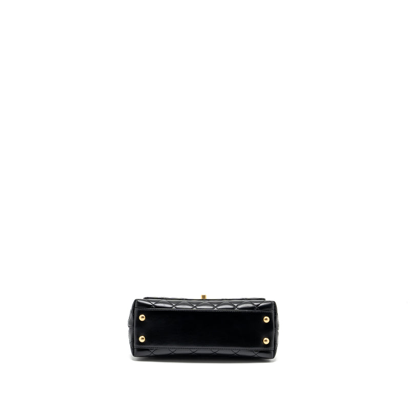 Chanel Small Coco Handle Limited Edition Smooth Calfskin Black GHW(Microchip)