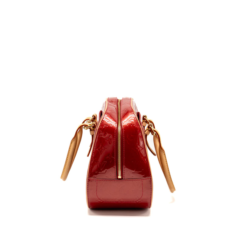 Louis Vuitton Trouville patent leather red GHW
