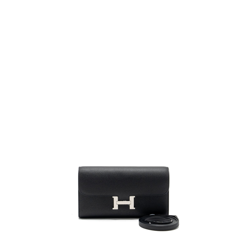 Hermes Constance to go epsom black SHW stamp W