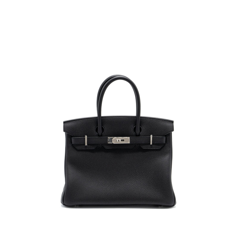 Hermes Birkin 30 Togo Leather Black SHW Stamp B