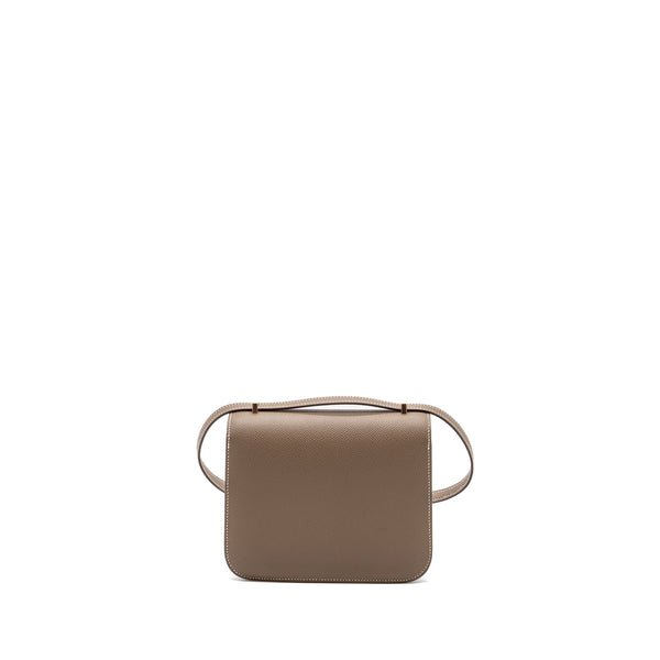 Hermes mini constance Epsom etoupe RGHW stamp B