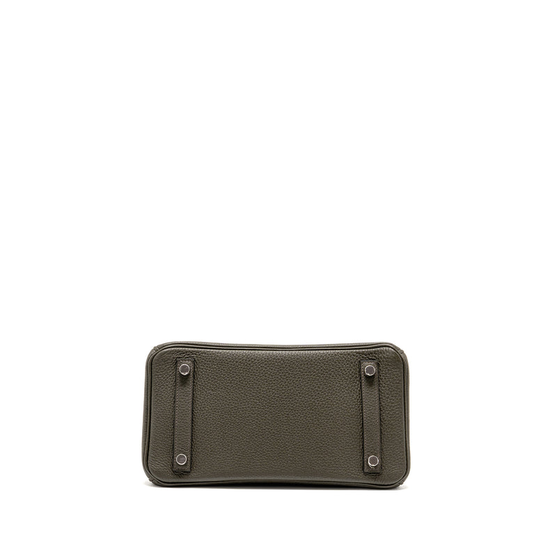 Hermes Birkin 25 togo Vert de Gris SHW stamp Y