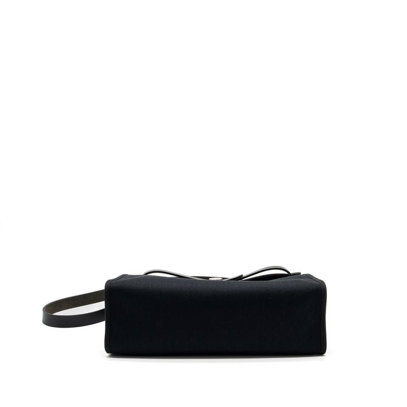Hermes Herbag 31 Canvas/ Hunter Black SHW Stamp A