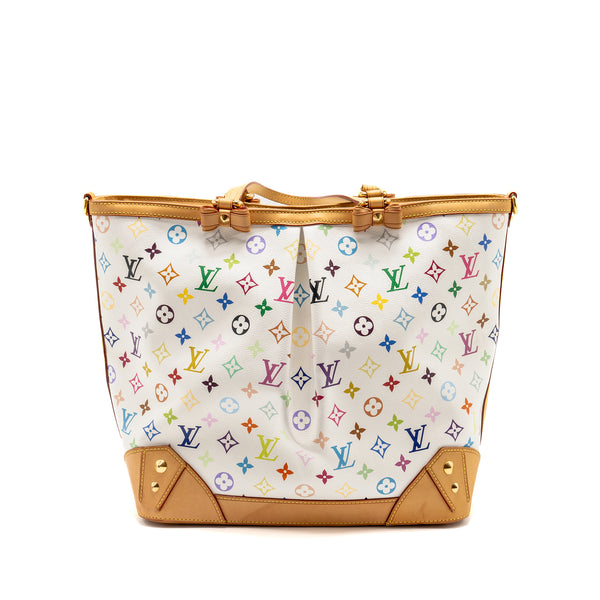 Louis Vuitton Sharleen GM Tote Bag White Monogram Canvas Multicolour GHW