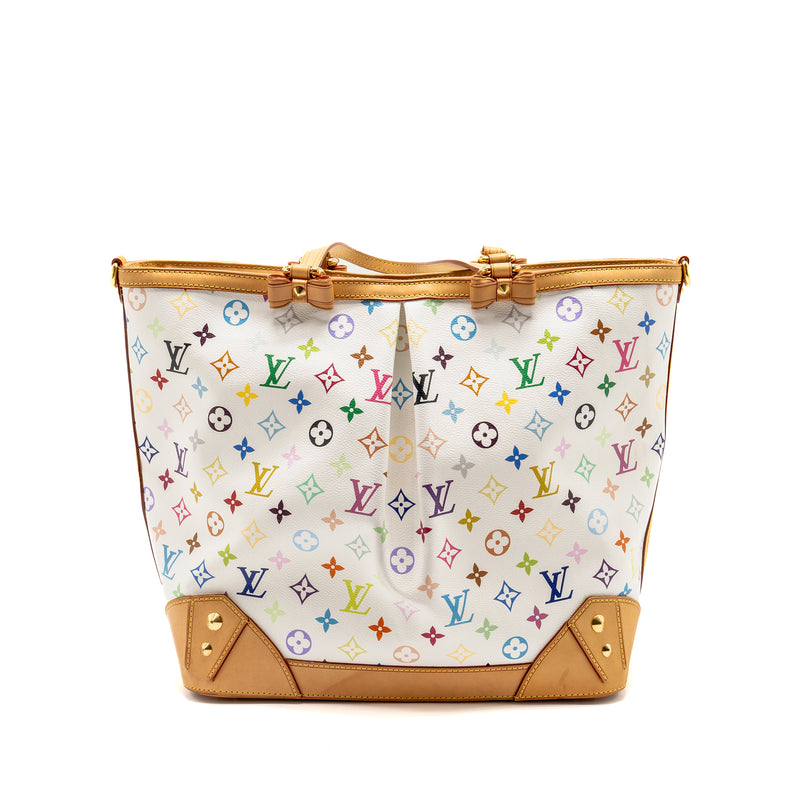 Louis Vuitton Sharleen GM Tote Bag White Monogram Canvas Multicolour GHW