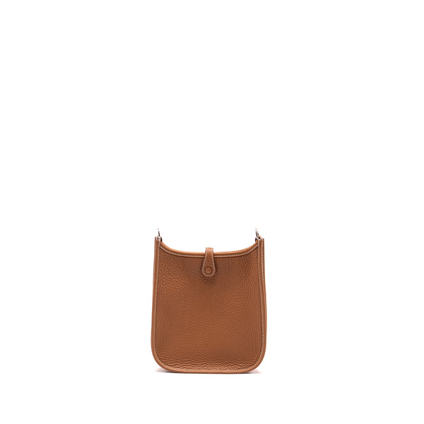 Hermes Mini evelyn Clemence Gold SHW stamp W
