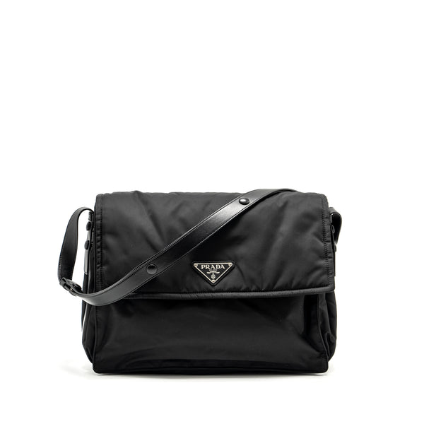 Prada Padded Re-Nylon Shoulder Bag Black SHW