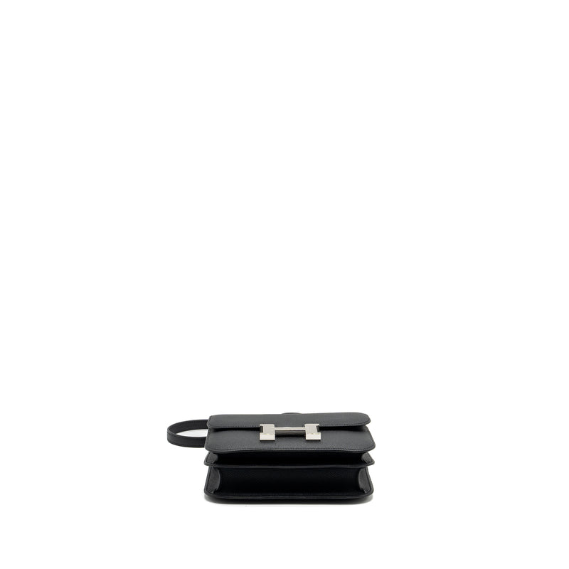 Hermes Mini Constance Epsom Black SHW Stamp B (New Version)