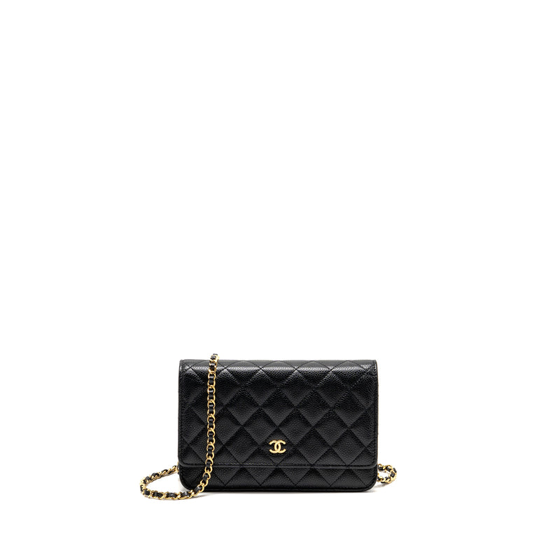 Chanel Classic Wallet On Chain Caviar Black GHW (microchip)