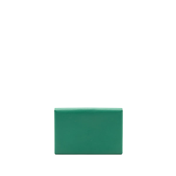Hermes Calvi Pochette MM Evercolor Vert Vertigo/ Vert Titien SHW Stamp C
