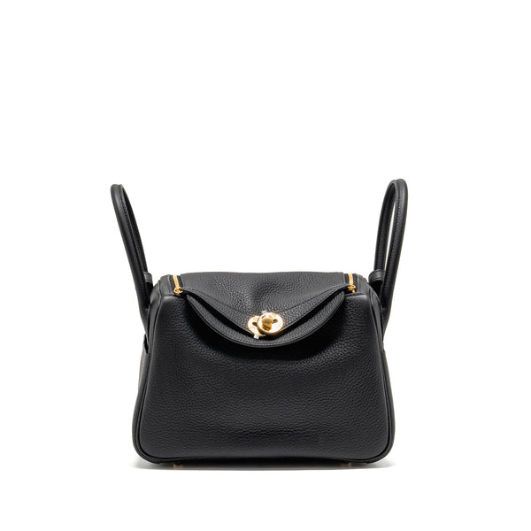Hermes Lindy 26 Clemence black GHW stamp K