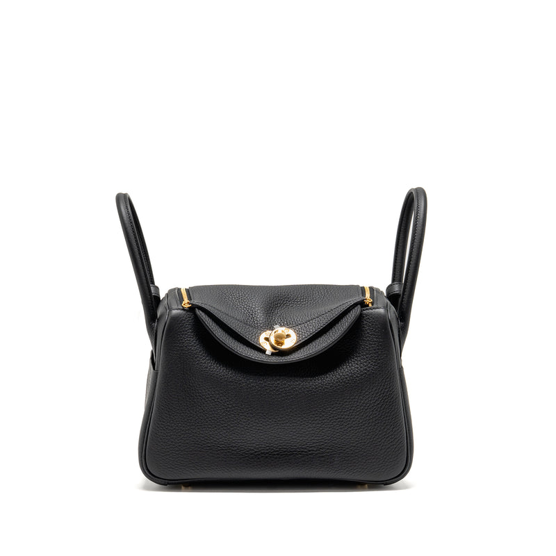 Hermes Lindy 26 Clemence black GHW stamp K