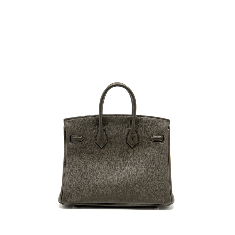 Hermes Birkin 25 togo Vert de Gris SHW stamp Y