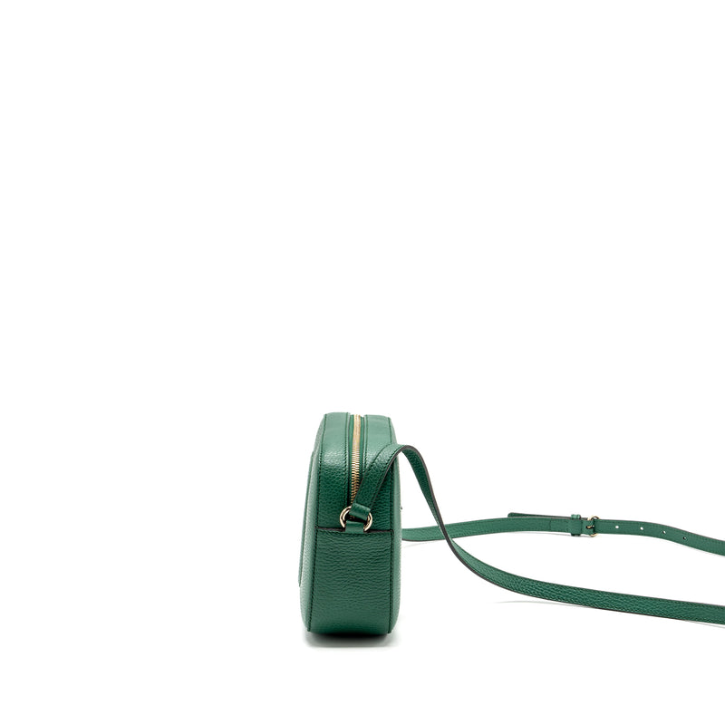 Gucci disco soho camera bag calfskin green LGHW