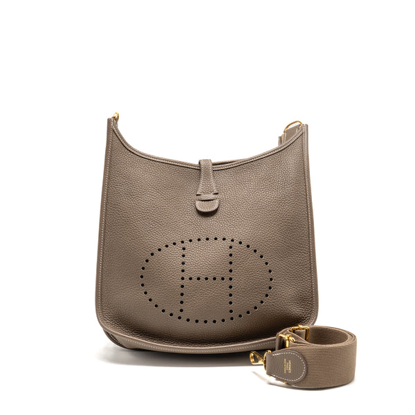 Hermes Evelyne 29 Clemence Etoupe SHW Stamp U