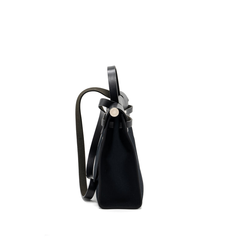 Hermes Herbag 31 Canvas/ Hunter Black SHW Stamp A