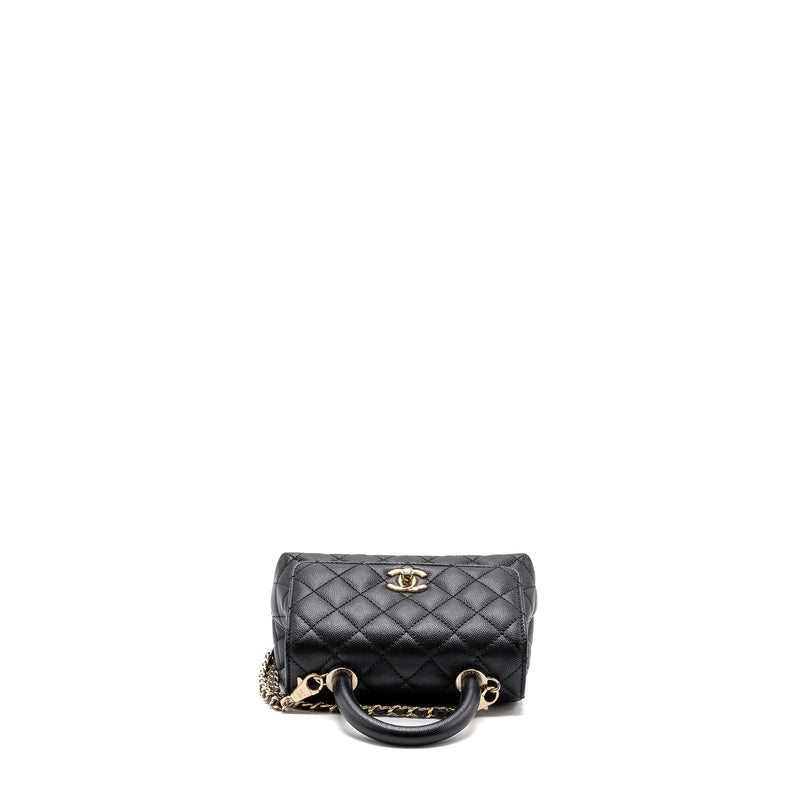 Chanel Coco Handle Extra Mini Caviar Black LGHW(Microchip)