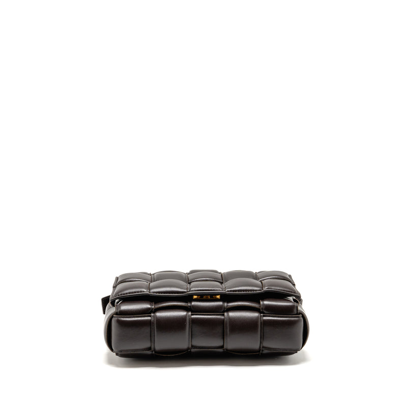 Bottega Veneta Padded Cassette Lambskin Brown GHW