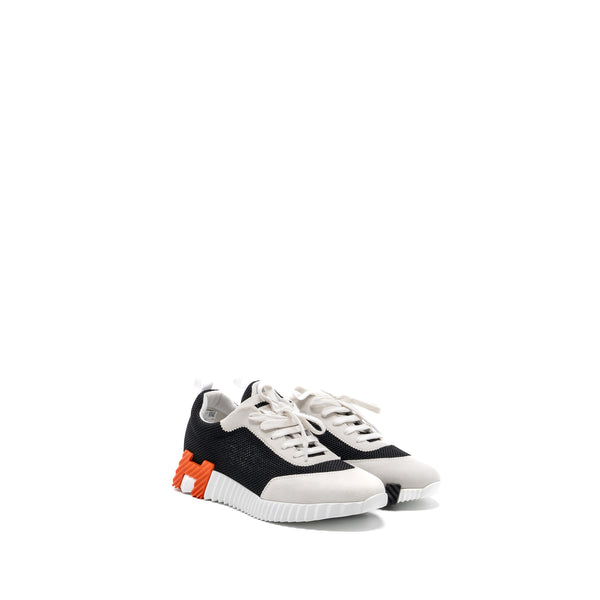 Hermes Size 39.5 Femme Bouncing Sneaker White/ Black