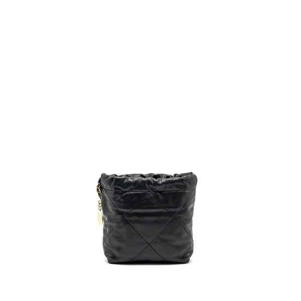 Chanel Mini 22 Bag Caviar Black GHW (Microchip)