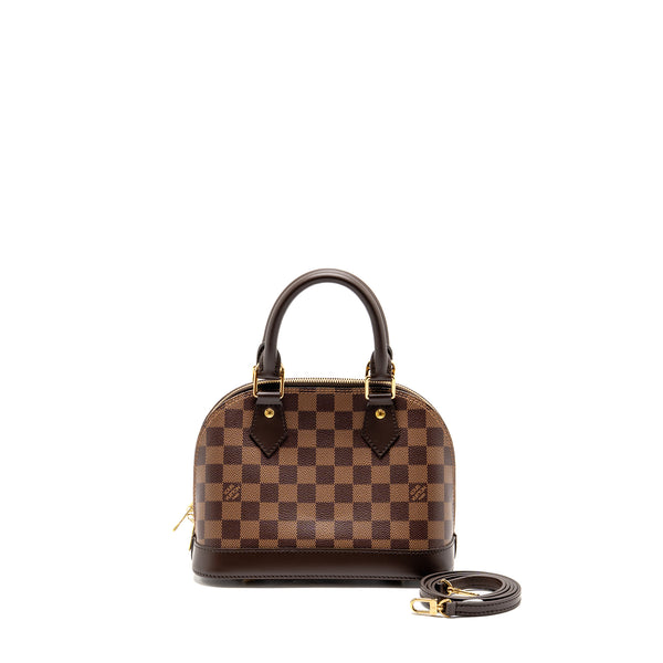 LOUIS VUITTON Alma BB Damier Ebene GHW