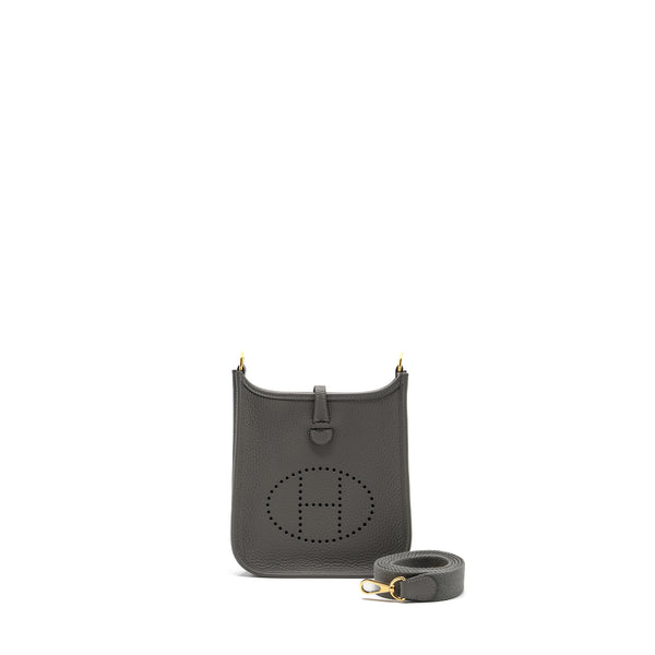 Hermes mini evelyne clemence gris Meyer GHW stamp U
