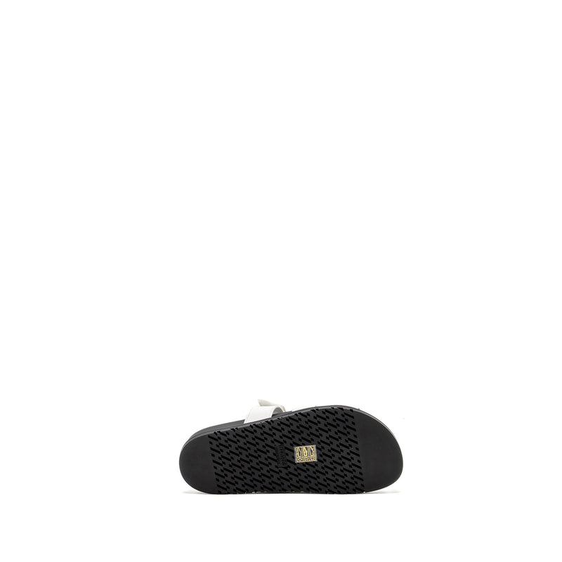 Hermes Size 37.5 Chypre Sandal Calfskin White SHW