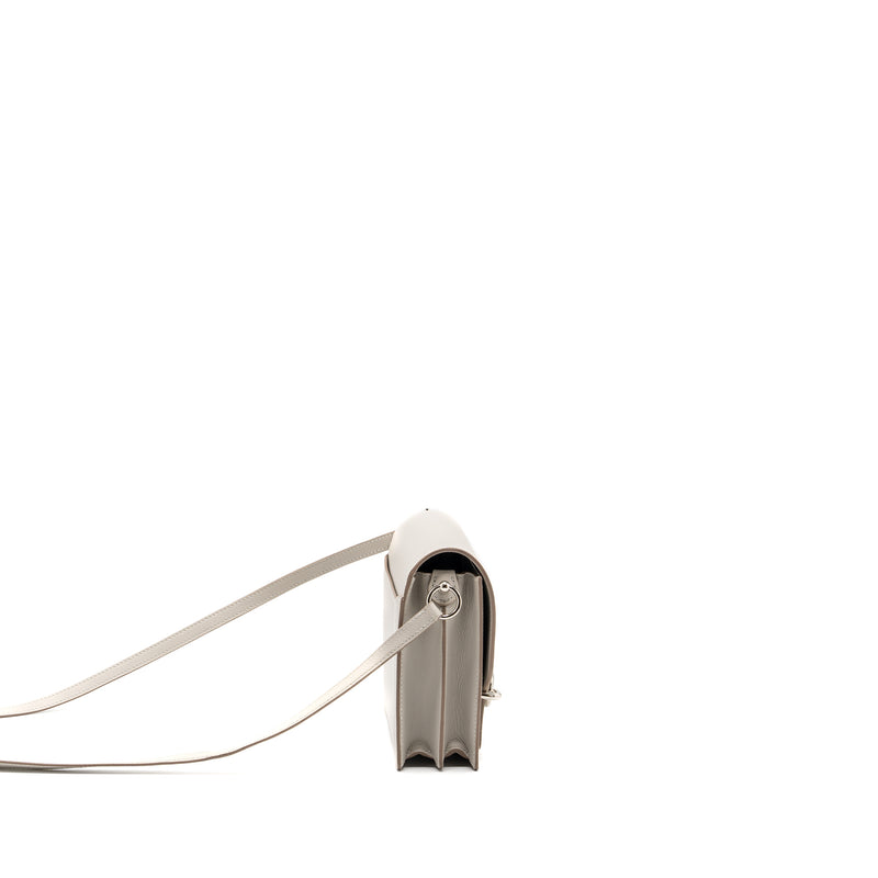 Hermes mini roulis evercolor gris perle SHW stamp D