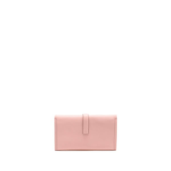 Hermes Jige Elan Wallet Swift Rose Sakura SHW Stamp D