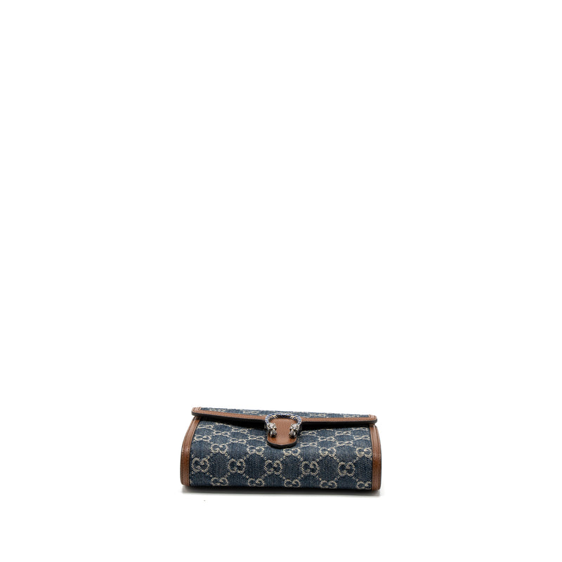 Gucci Dionysus Chain Wallet GG Supreme Denim/Leather Multicolour Hardware