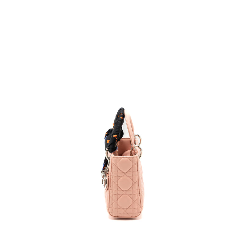 Dior mini lady dior lambskin light pink SHW