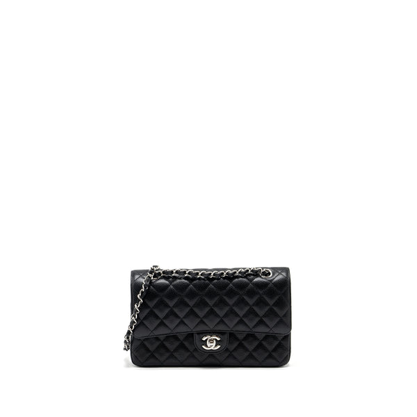 Chanel Medium Classic Double Flap bag caviar black SHW (microchip)