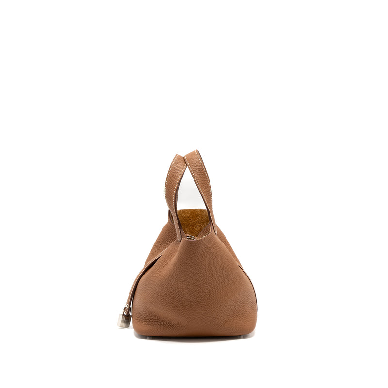 Hermes Picotin 18 Clemence Gold SHW Stamp Z