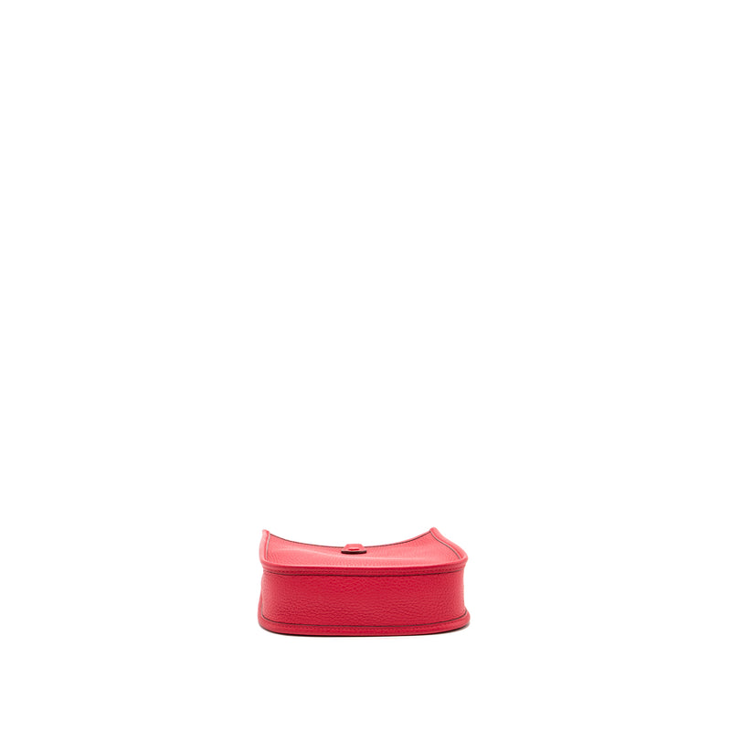 Hermes mini evelyne clemence rose extreme SHW stamp D