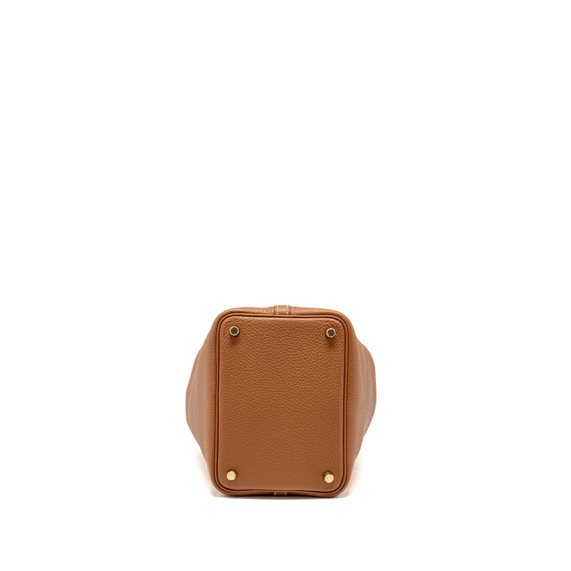 Hermes Picotin 18 Lock bag clemence gold GHW stamp U