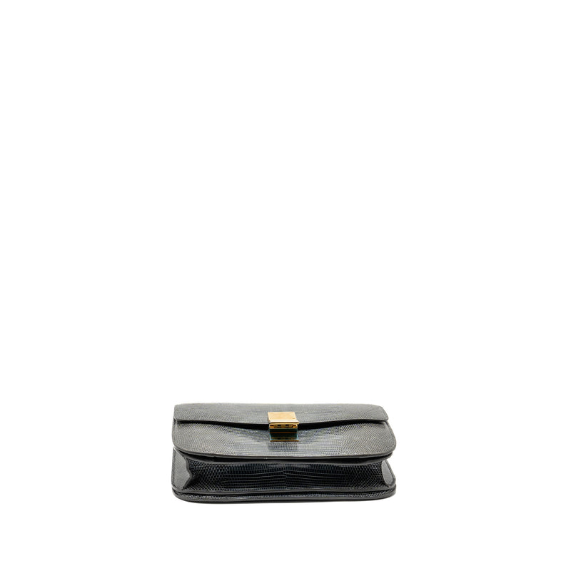 Celine Medium Box Bag Lizard Grey GHW
