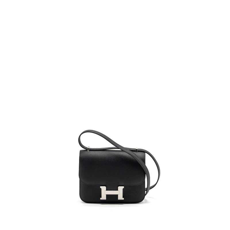 Hermes Mini Constance Epsom Black SHW Stamp B (New Version)