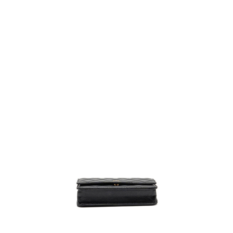 Chanel Classic Wallet On Chain Caviar Black GHW (microchip)