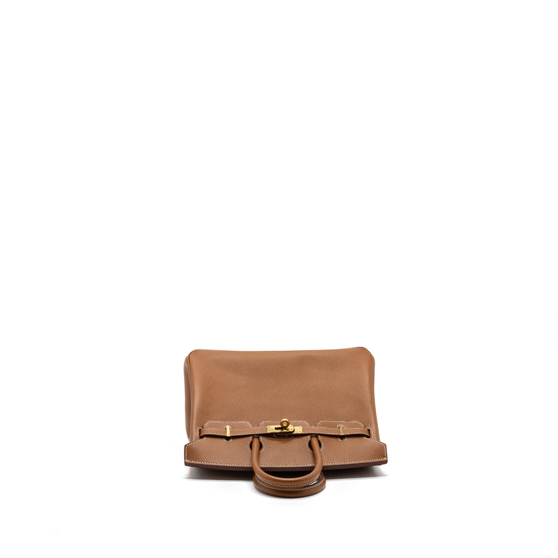 Hermes birkin 25 epsom gold GHW stamp square N