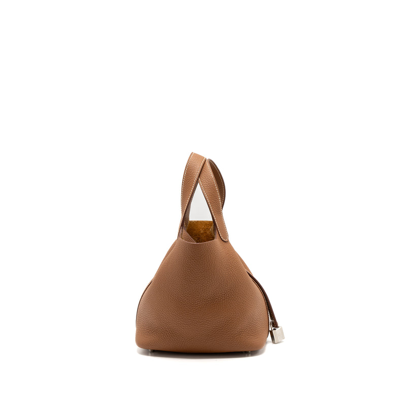Hermes Picotin 18 Clemence Gold SHW Stamp Z