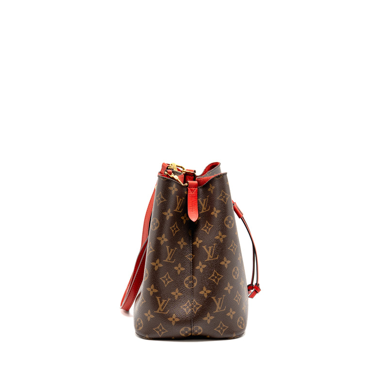 LOUIS VUITTON Neo Noe Monogram Canvas Red GHW