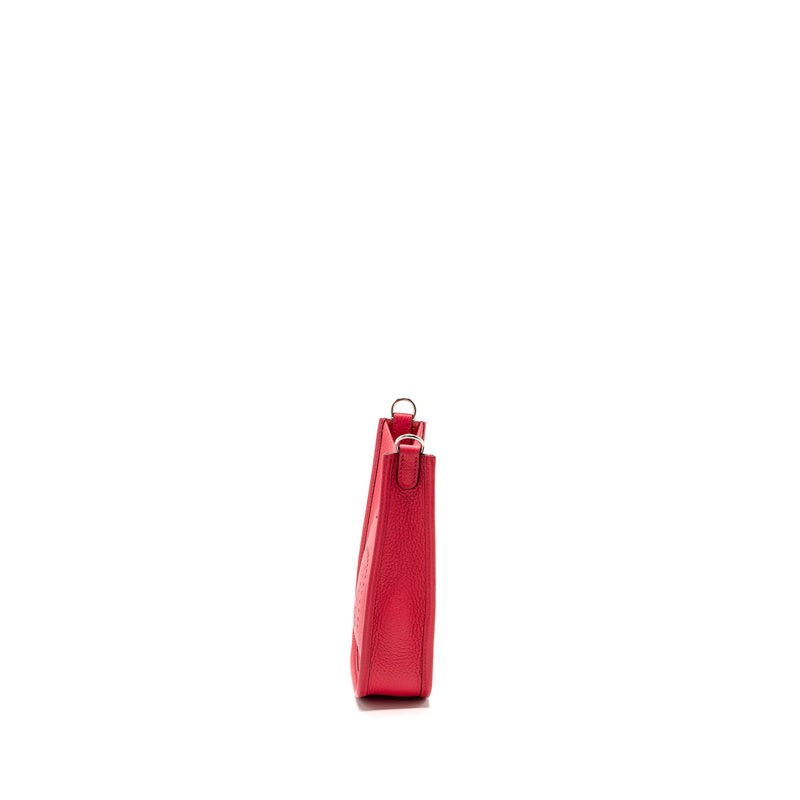 Hermes mini evelyne clemence rose extreme SHW stamp D