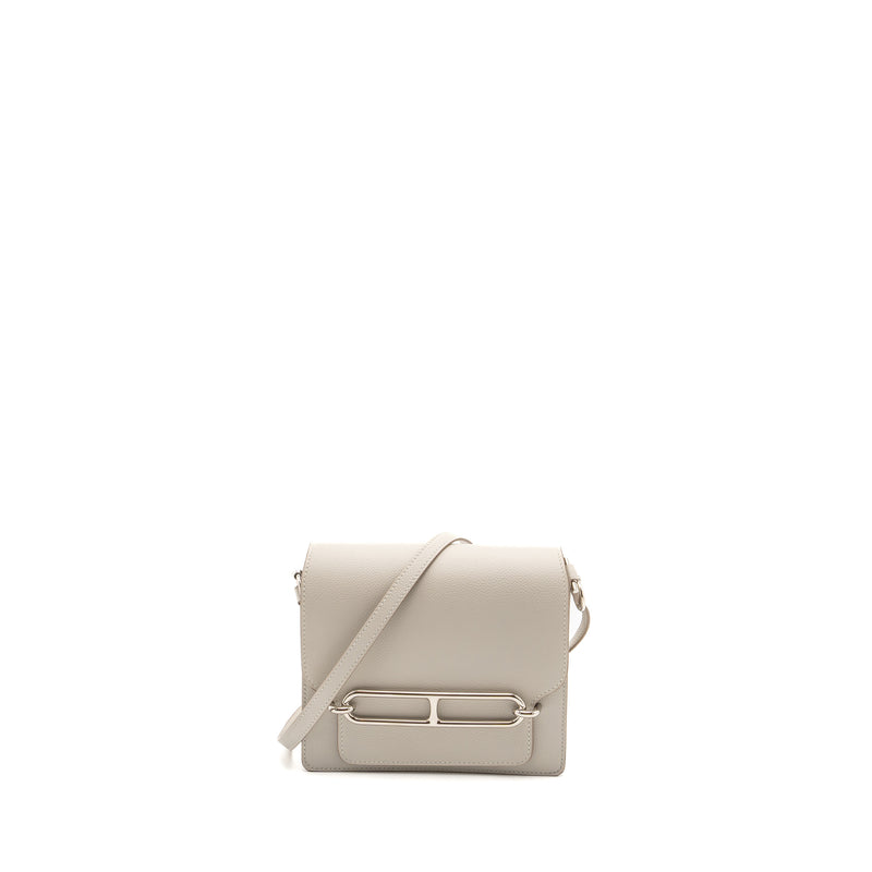 Hermes mini roulis evercolor gris perle SHW stamp D