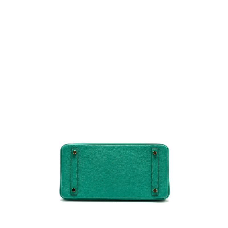 Hermes Birkin 30 Epsom Vert Jade GHW stamp Z