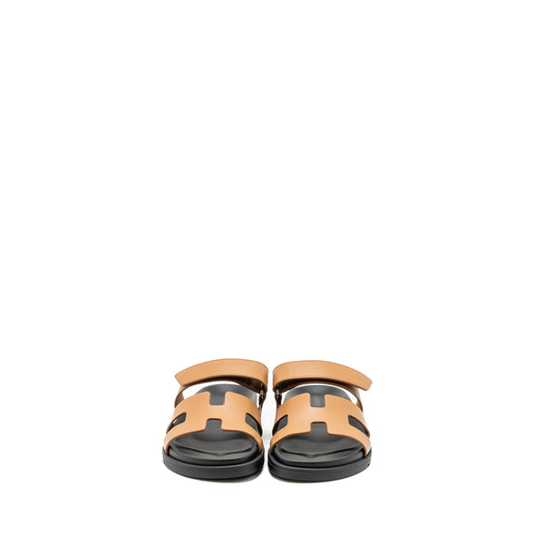 Hermes Size 37 Chypre Sandals Naturel