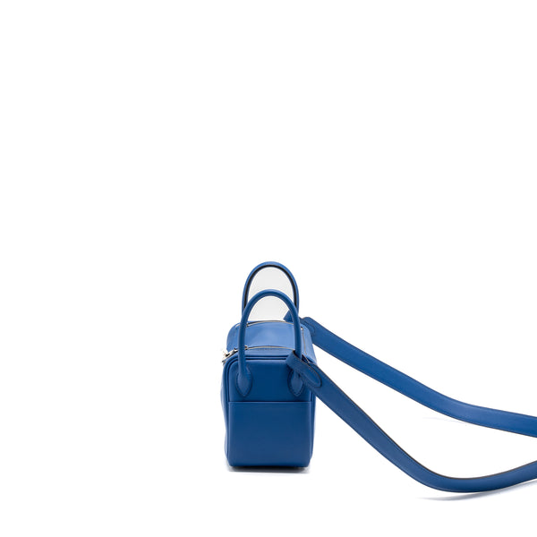 Hermes mini lindy swift blue France / blue saphir SHW stamp Z