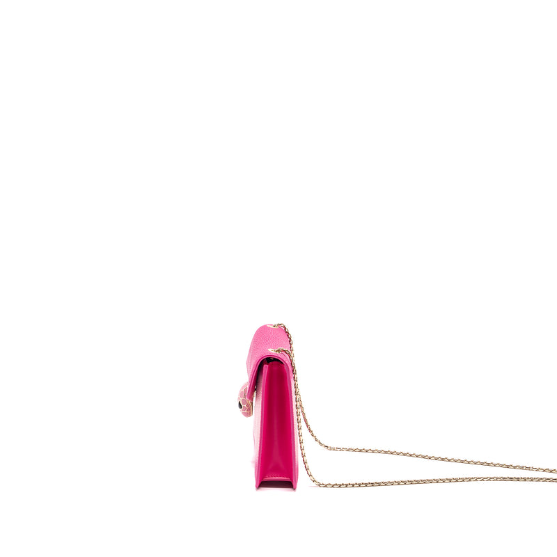 Bvlgari Serpenti forever bag Galuchat iridescent Pink GHW