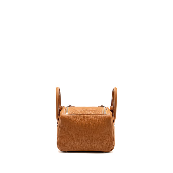 Hermes Mini Lindy Clemence GOLD SHW STAMP U