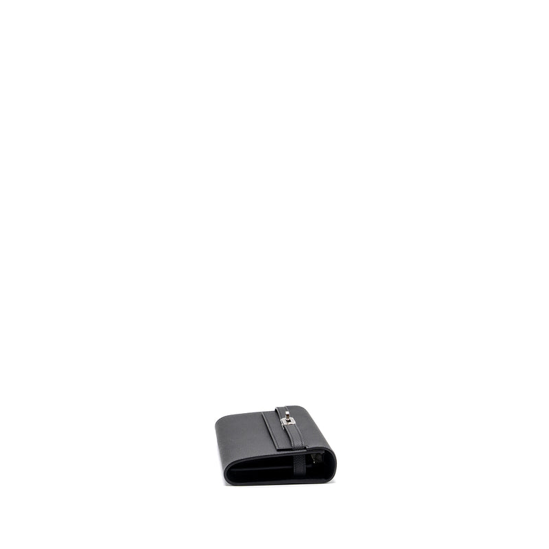 Hermes Kelly To Go Epsom Black SHW Stamp U